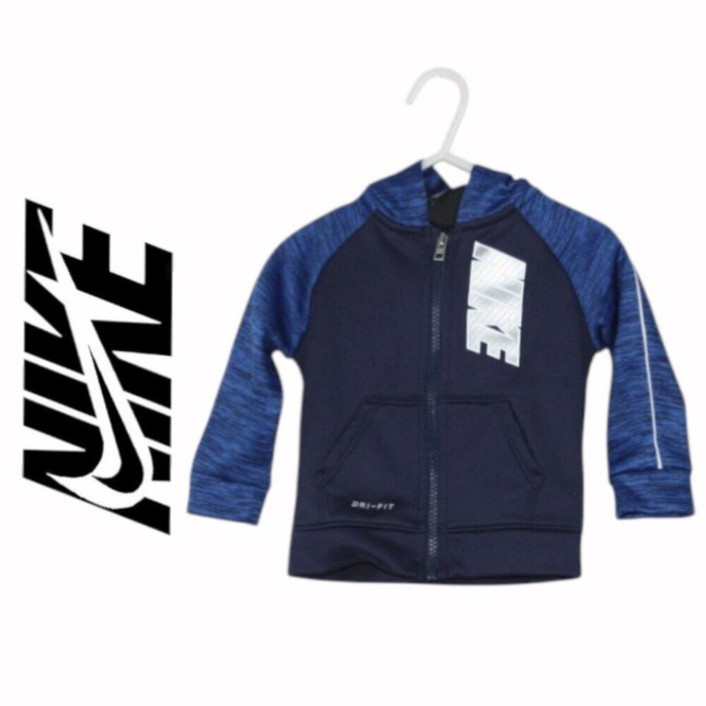 Nike Little Boys Blue Hoodie Jacket Size 12M